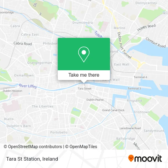 Tara St Station map