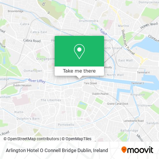 Arlington Hotel O Connell Bridge Dublin map