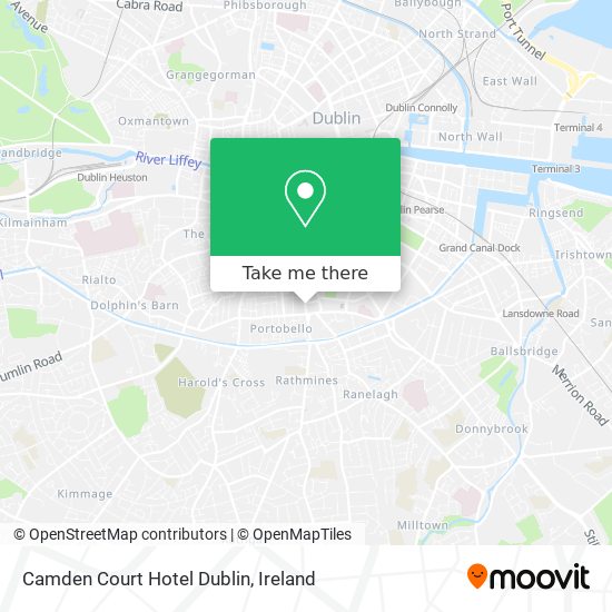Camden Court Hotel Dublin map