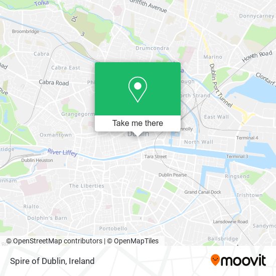 Spire of Dublin map
