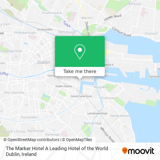 The Marker Hotel A Leading Hotel of the World Dublin map