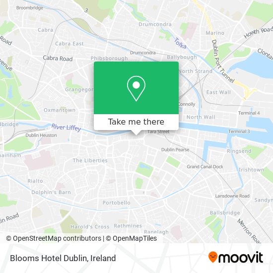Blooms Hotel Dublin map