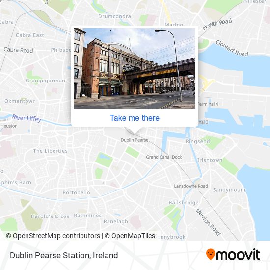 Dublin Pearse Station map