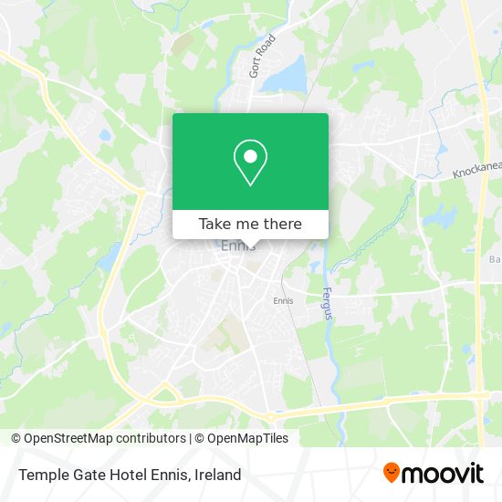 Temple Gate Hotel Ennis map