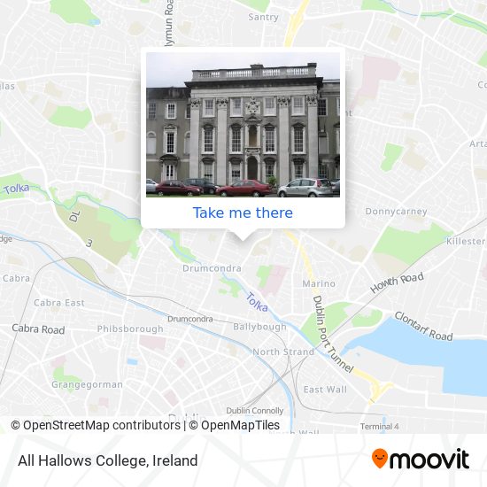 All Hallows College map