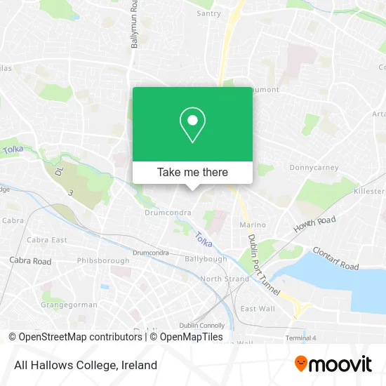 All Hallows College map