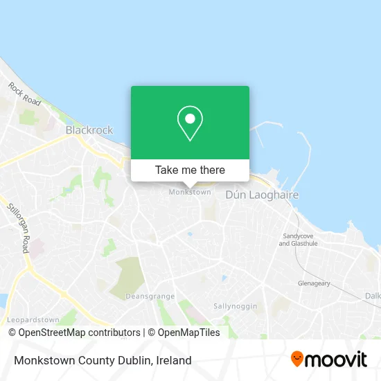 Monkstown County Dublin map