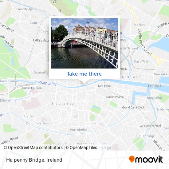 Ha penny Bridge map