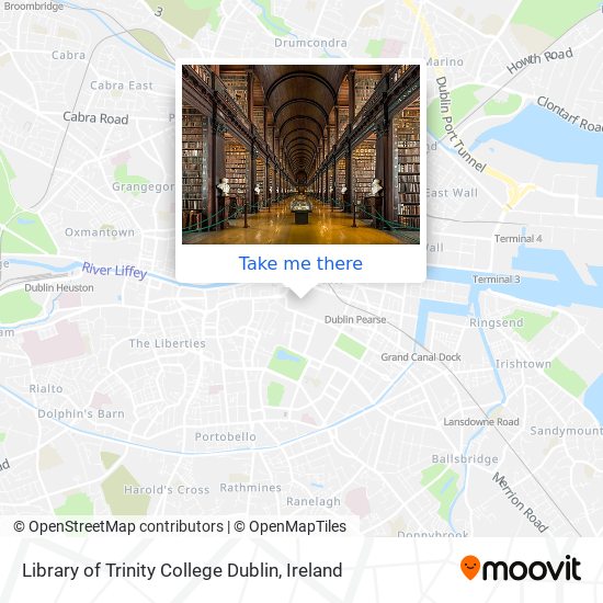 Library of Trinity College Dublin plan