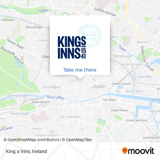 King s Inns map