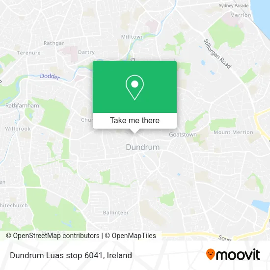 Dundrum Luas stop 6041 map