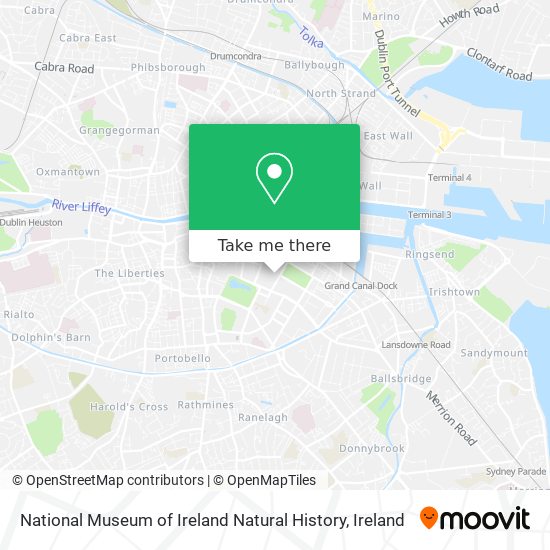National Museum of Ireland Natural History map