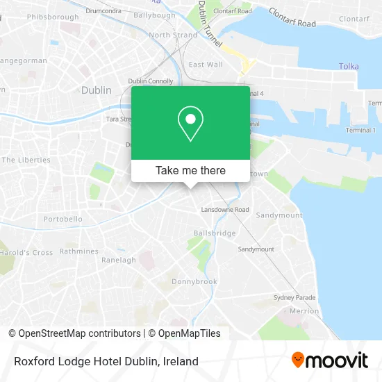 Roxford Lodge Hotel Dublin map