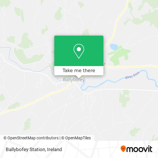 Ballybofey Station map