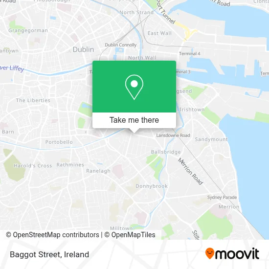 Baggot Street map
