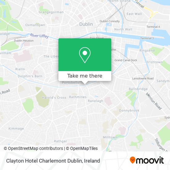 Clayton Hotel Charlemont Dublin map