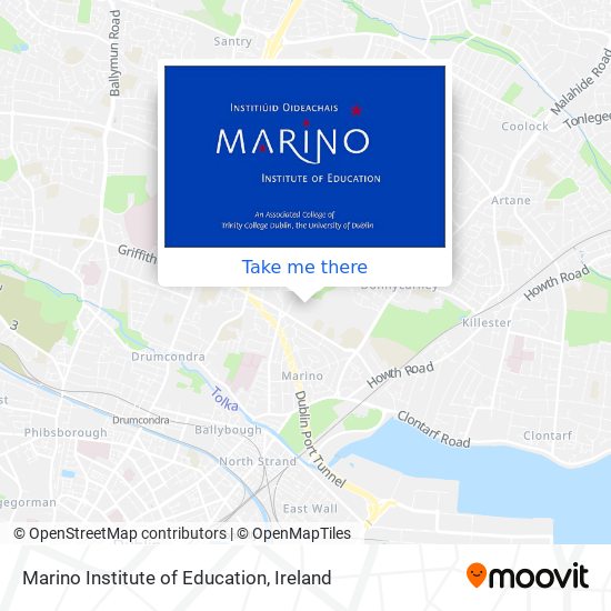 Marino Institute of Education map