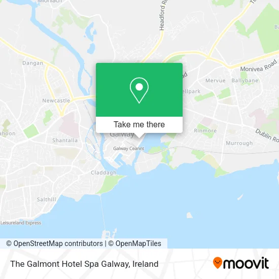 The Galmont Hotel Spa Galway map