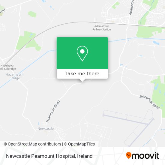 Newcastle Peamount Hospital map
