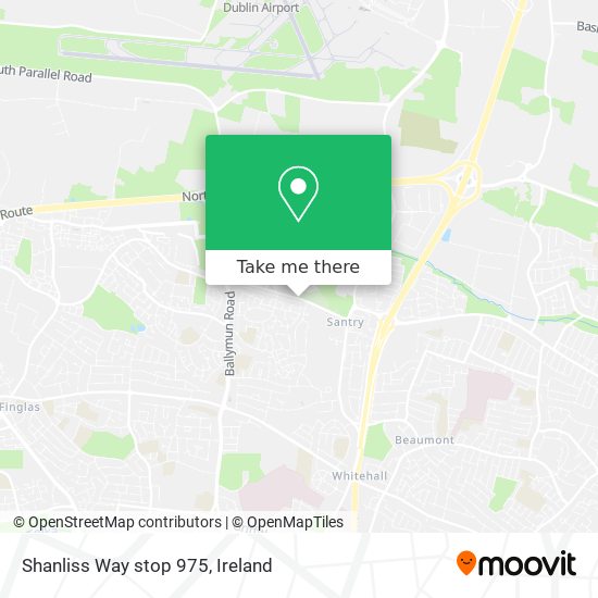 Shanliss Way stop 975 map