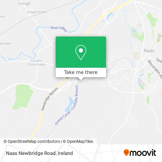 Naas Newbridge Road map