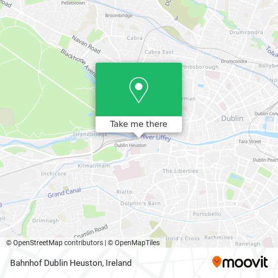 Bahnhof Dublin Heuston map