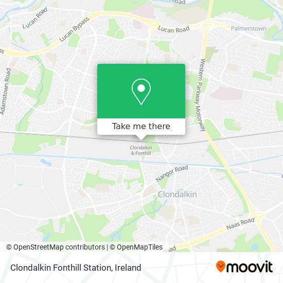 Clondalkin Fonthill Station map