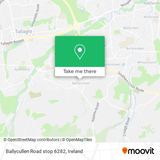 Ballycullen Road stop 6282 plan