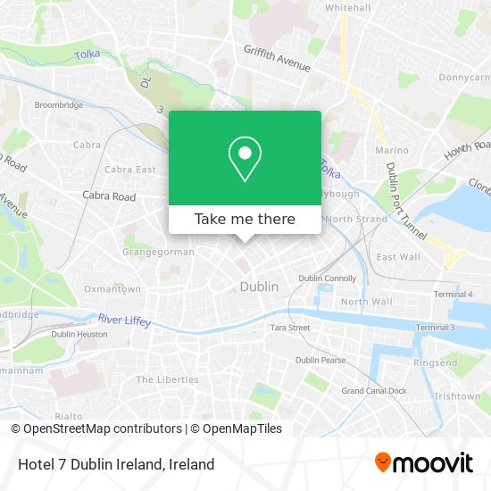 Hotel 7 Dublin Ireland map