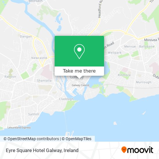 Eyre Square Hotel Galway map