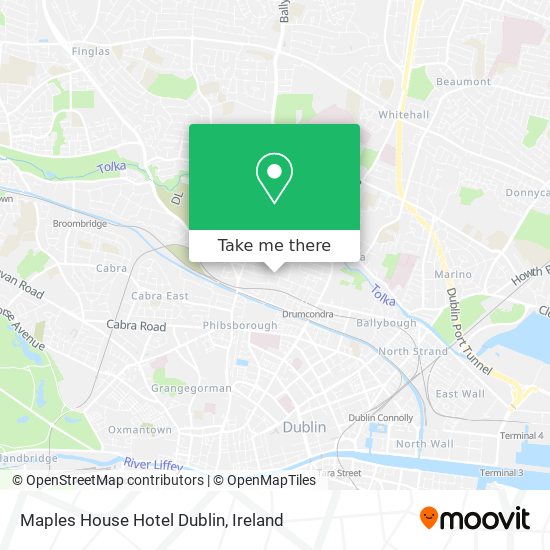 Maples House Hotel Dublin map