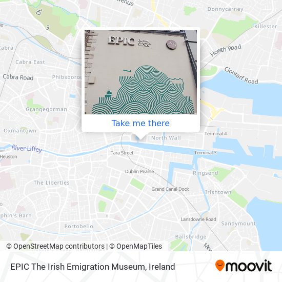 EPIC The Irish Emigration Museum map