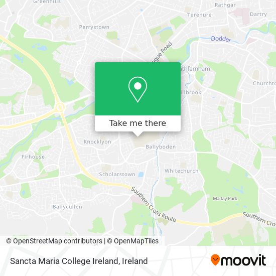 Sancta Maria College Ireland map