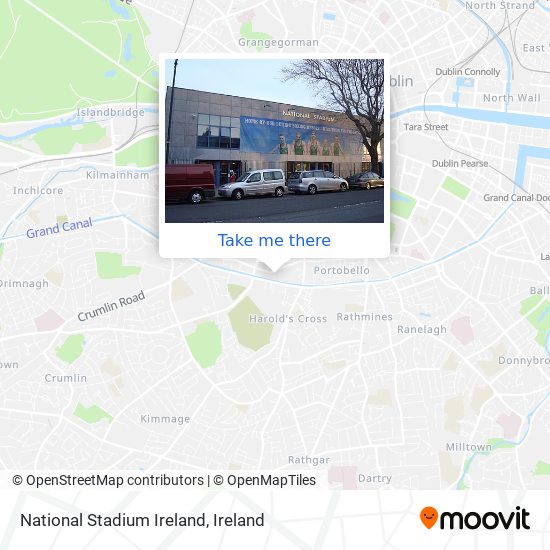 National Stadium Ireland map