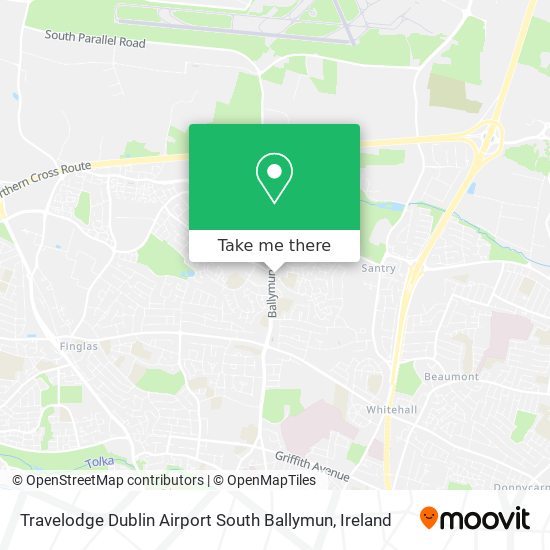 Travelodge Dublin Airport South Ballymun map