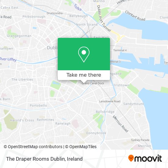 The Draper Rooms Dublin map