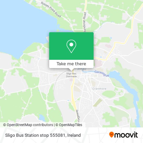 Sligo Bus Station stop 555081 map