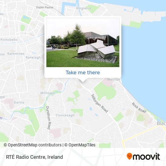 RTÉ Radio Centre map