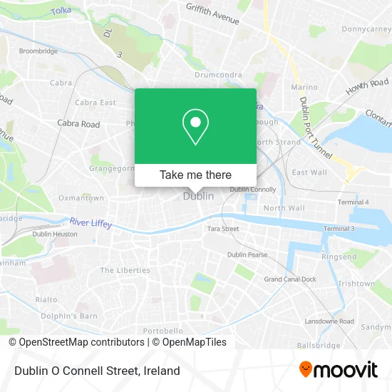 Dublin O Connell Street map