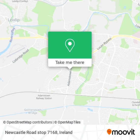 Newcastle Road stop 7168 map