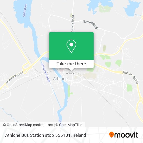 Athlone Bus Station stop 555101 plan