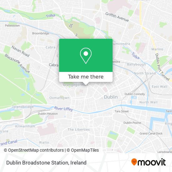 Dublin Broadstone Station map