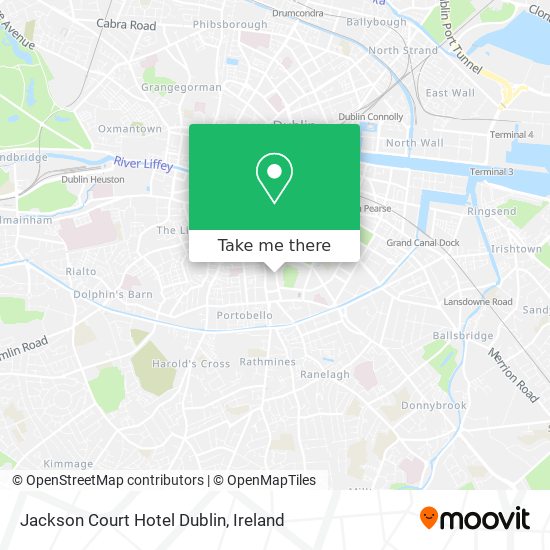 Jackson Court Hotel Dublin map
