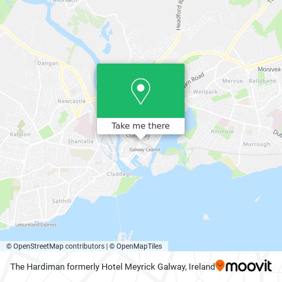 The Hardiman formerly Hotel Meyrick Galway map