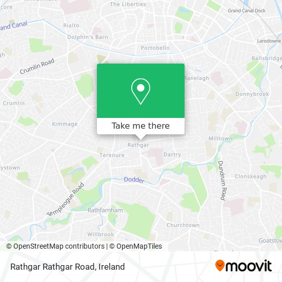 Rathgar Rathgar Road map