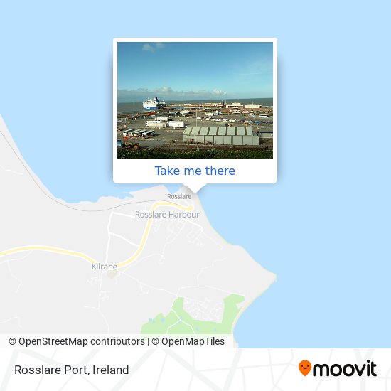 Rosslare Port map