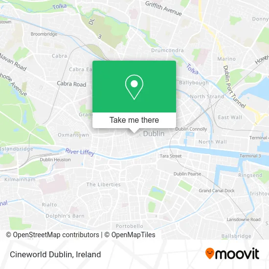 Cineworld Dublin map