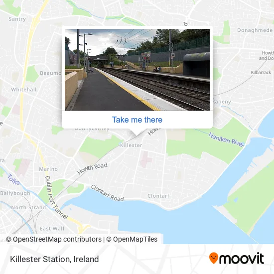 Killester Station map