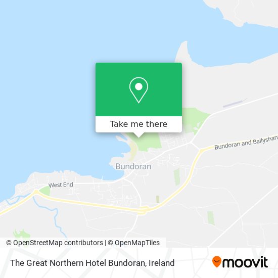 The Great Northern Hotel Bundoran map