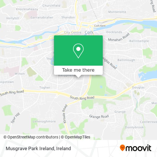 Musgrave Park Ireland map